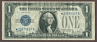 Fr.1602*, 1928B $1 Silver Certificate Star Note, VF